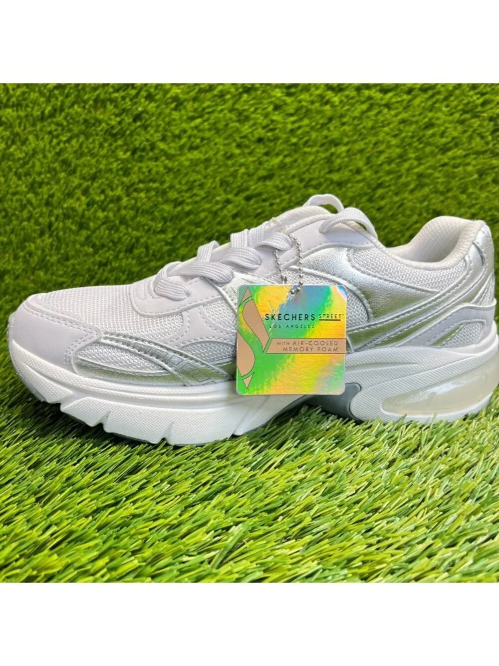 Skechers Street Shadow Stellar 90 Womens Size 6.5 Gray Running Shoes Sneakers